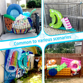 DECORSWITH 47x71-inch pool net offers ample capacity for clutter-free spaces.