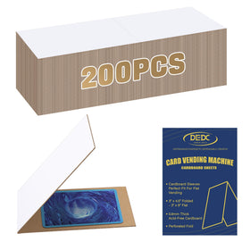 DEDC 200Pcs folded protector front view for compact card storage