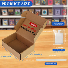 DEDC 25 semi-rigid card holders keep cards flat and protected