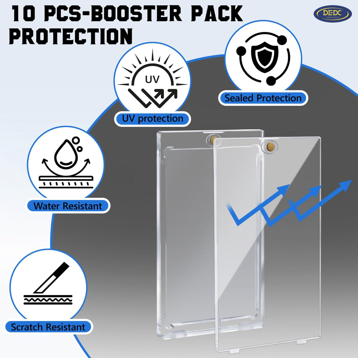 DEDC Booster Pack Protector 90VLT Clear Display preserves true colors.