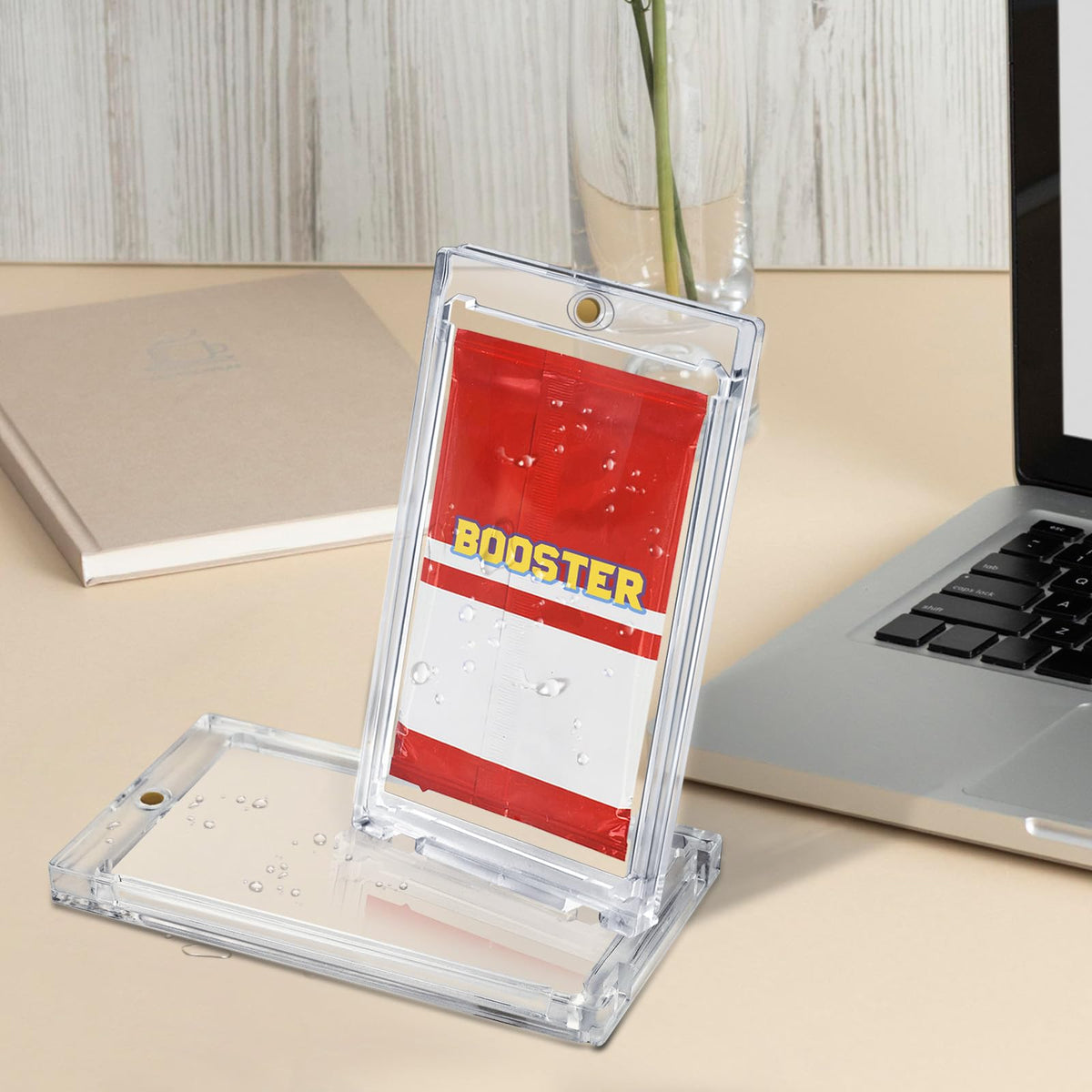 DEDC Booster Pack Protector ideal for trade shows and home displays.
