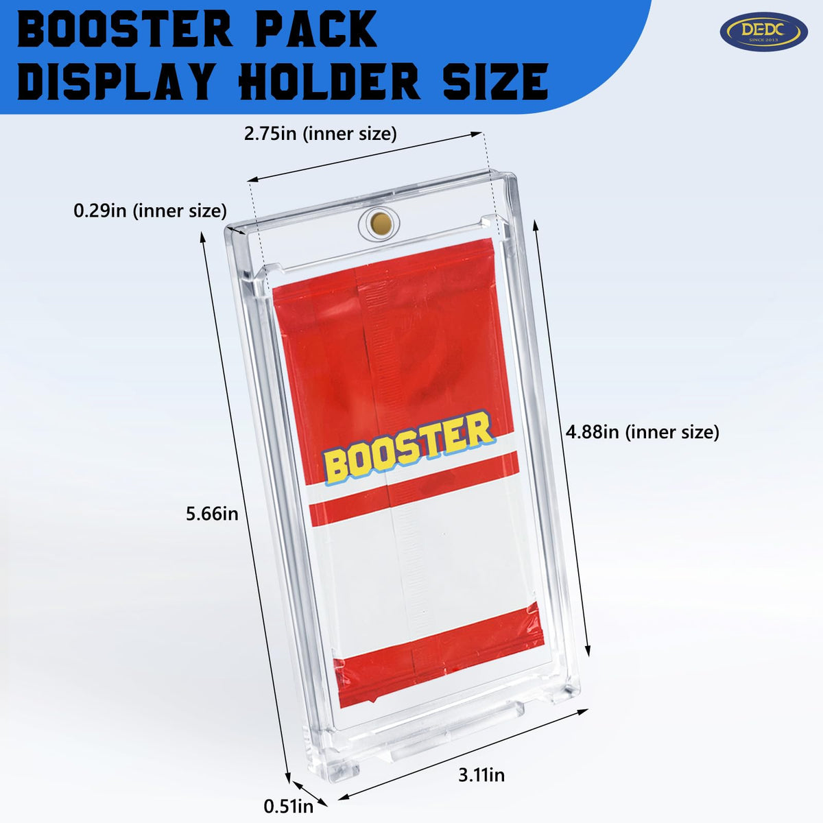 DEDC Booster Pack Protector Magnetic One-Touch enables quick access.
