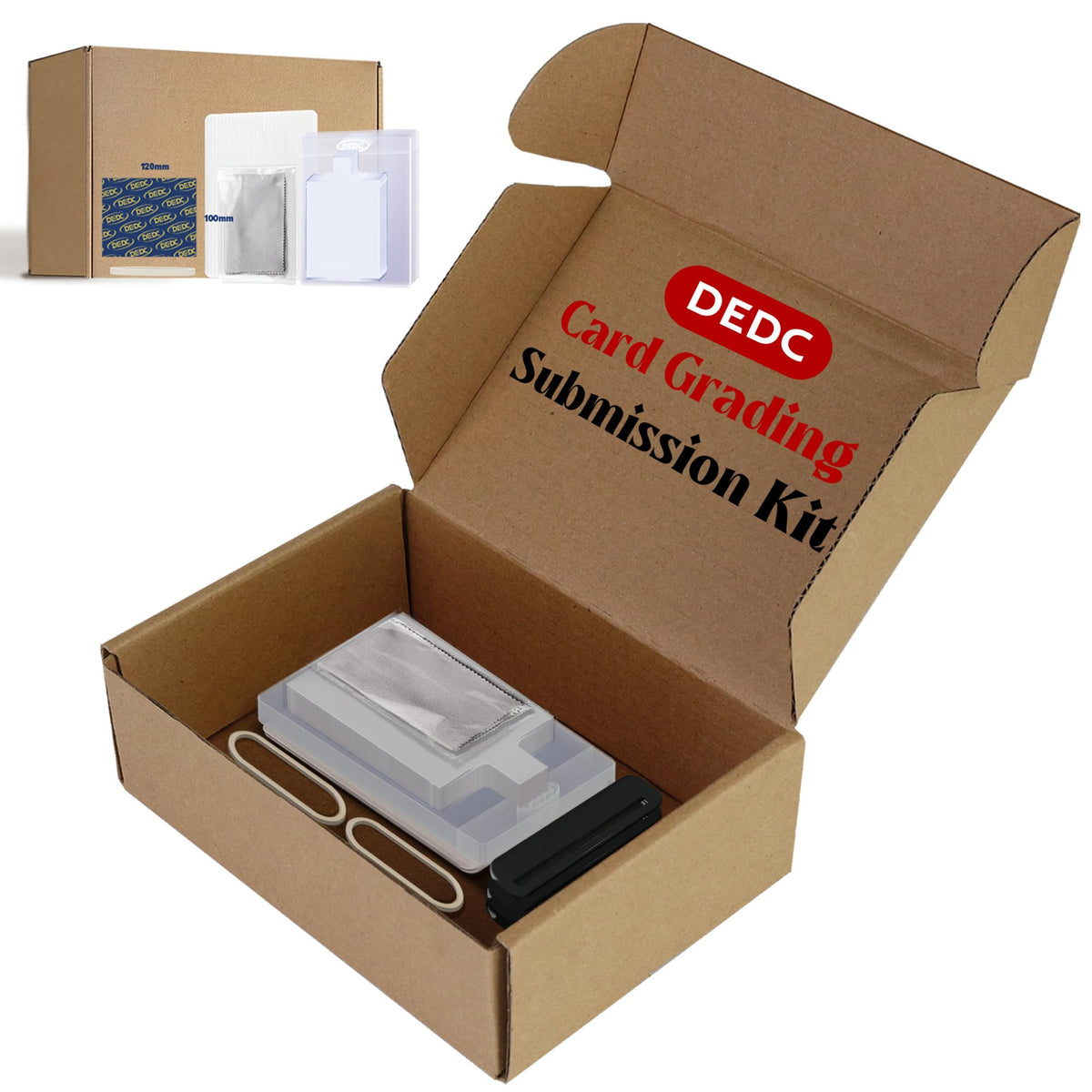 DEDC card-grading-submission-kit-box for secure PSA submissions