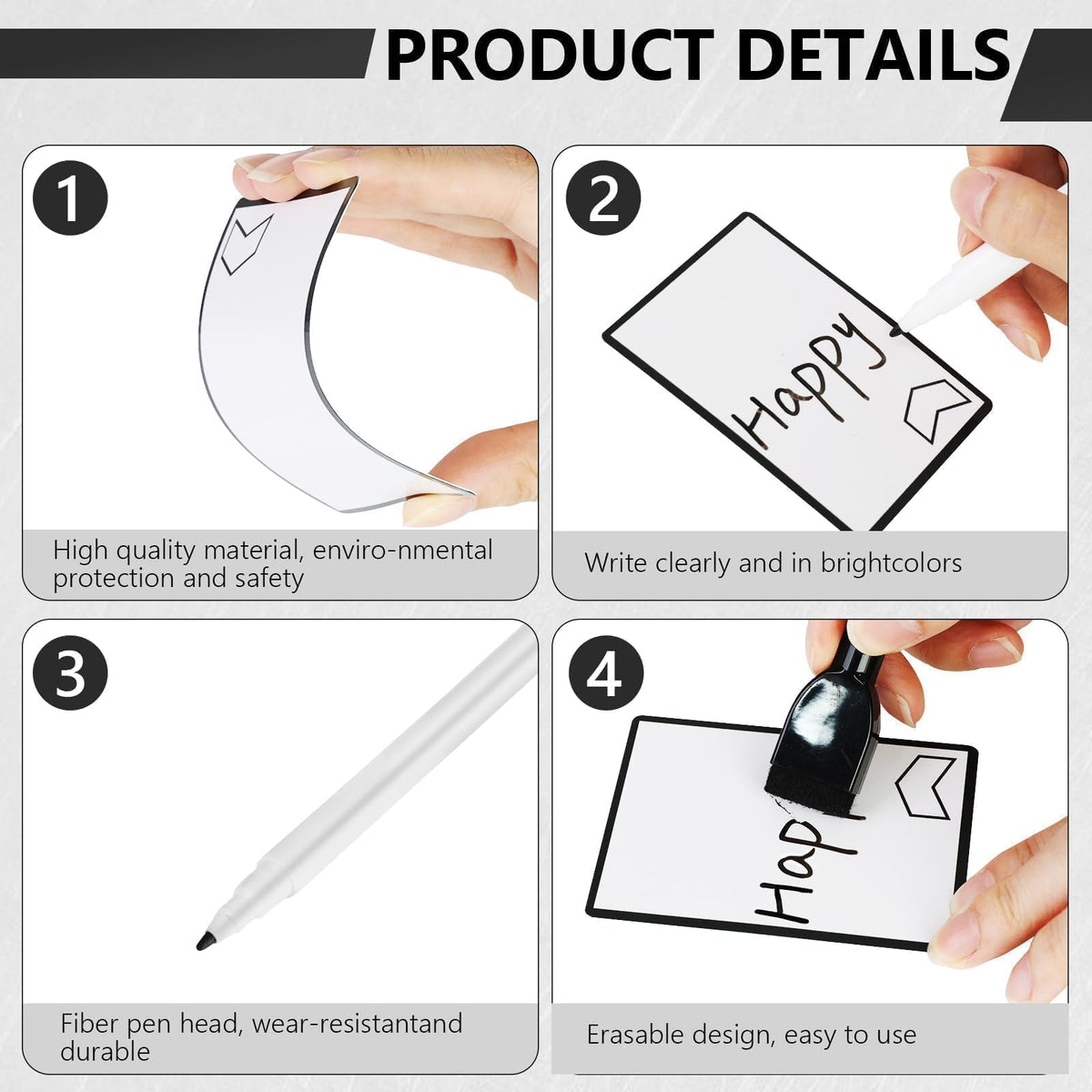 DEDC compact counter and token kit with markers and cloths for easy setup.