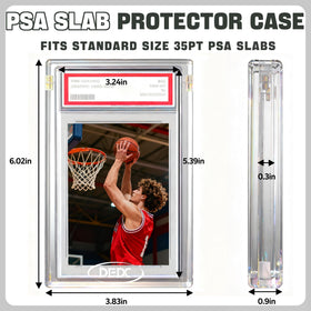 DEDC anti-yellowing coating keeps transparency clear over time for collectors.