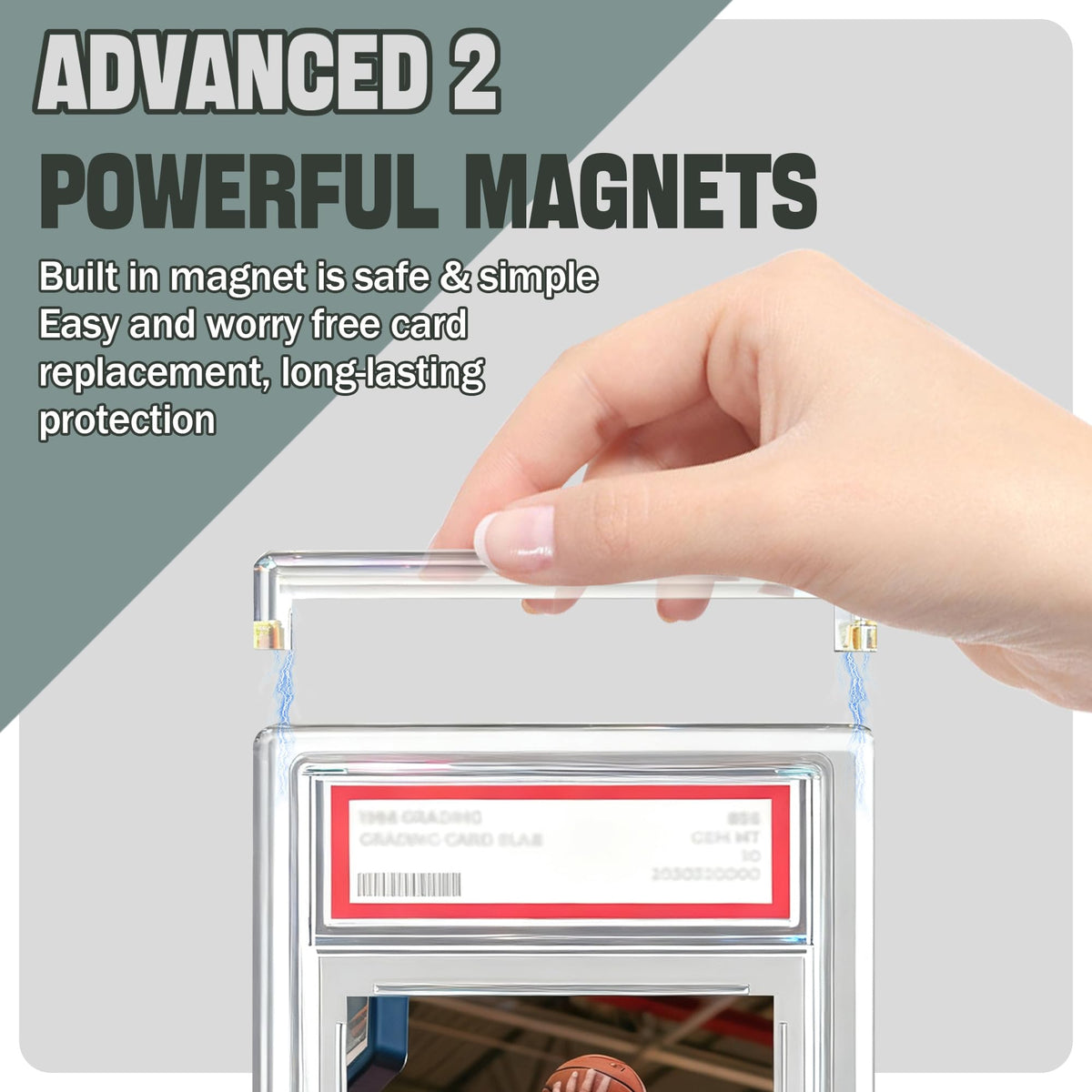 DEDC magnetic lid enables easy access and secure closure in one motion.