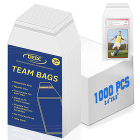 DEDC PSA slab sleeves 1000-pack for bulk graded card protection