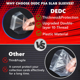 DEDC PSA slab sleeve tight fit designed for 3.4x5.5 inch slabs