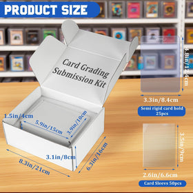 DEDC semi-rigid card holders protect graded cards during submission