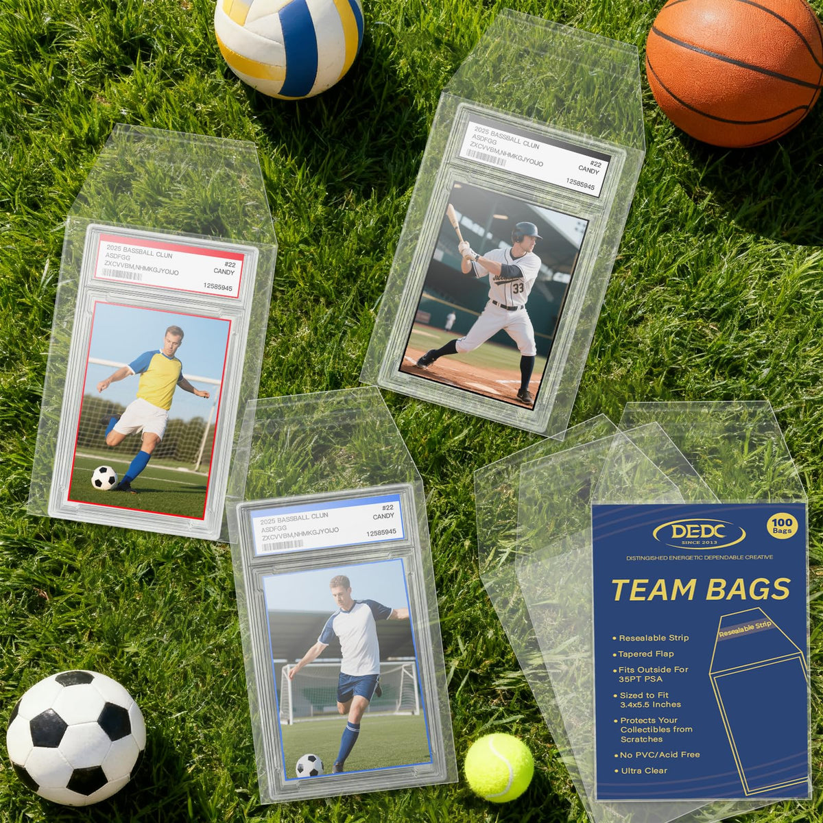 DEDC slab sleeve clear front view for display and inspection