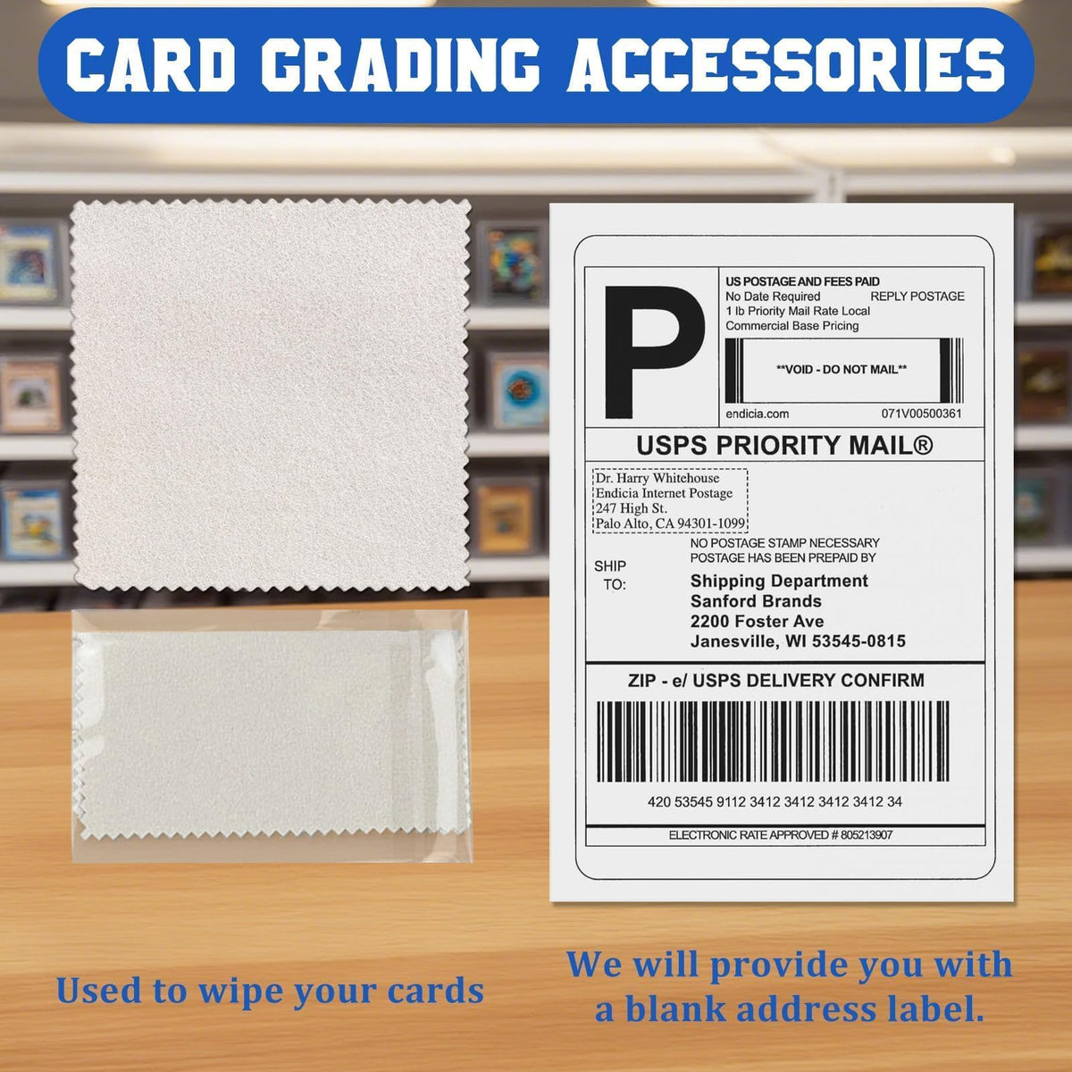 DEDC wiping cloth for card prep and cleaning