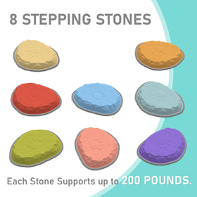 DEDOO stepping stones with anti-slip bases protect little feet on various surfaces.
