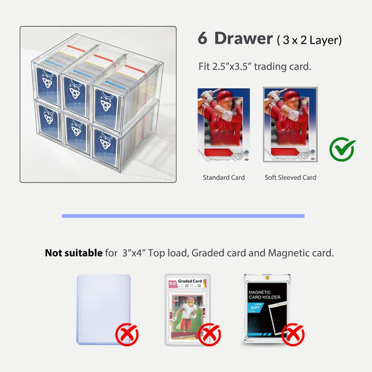DEEIF clear material provides visibility for inventory at a glance.