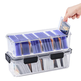 DEEIF Toploader box clear case lets you see cards clearly and protected.