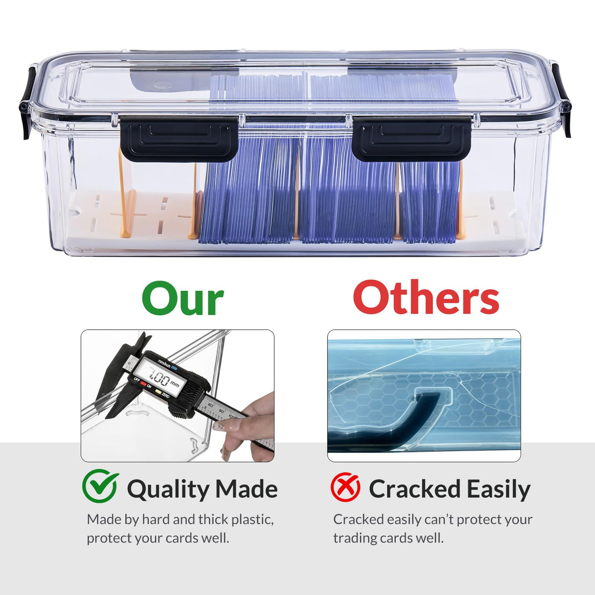 DEEIF Toploader box stackable design for compact storage.