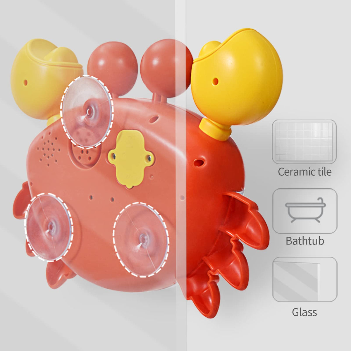 Deejoy Crab Bubble Bath Maker music-play with 12 songs during soak