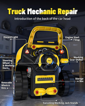 Deejoy large truck builder kit car key with simulated lock and sounds.