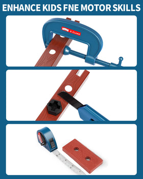 Deejoy tool set small hammer and wrenches support hands-on building.