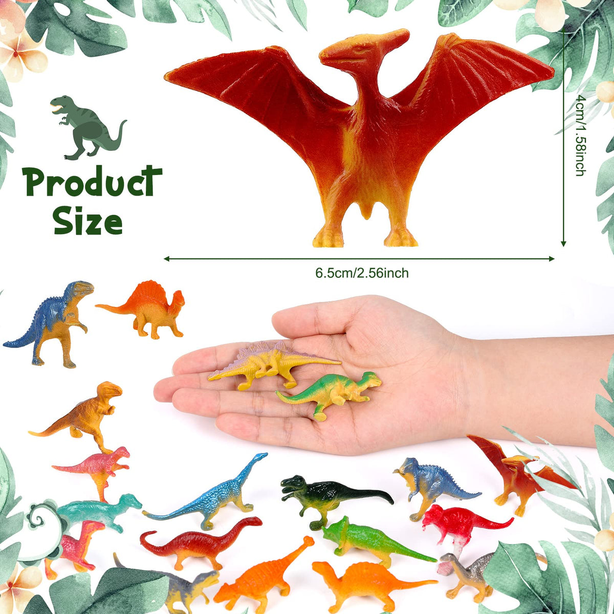 Deekin 15 dinosaur types figures for learning and display