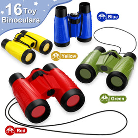 Deekin 16 toy binoculars color variants highlight four vibrant hues for coordinated outfits.