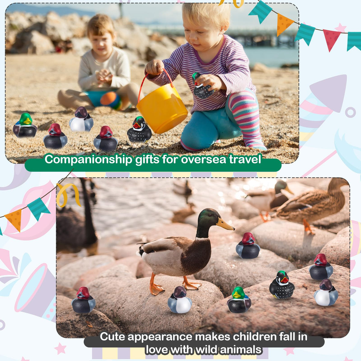 Deekin bath toy collection – 6-pack for versatile play.