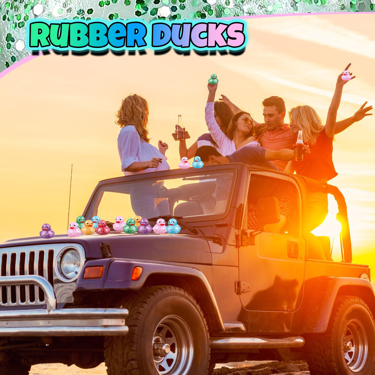 Deekin battery-powered rubber ducks arrive ready to light up instantly.