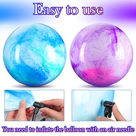 Deekin cloud-pattern PVC ball supports coordination during beach or pool activities.