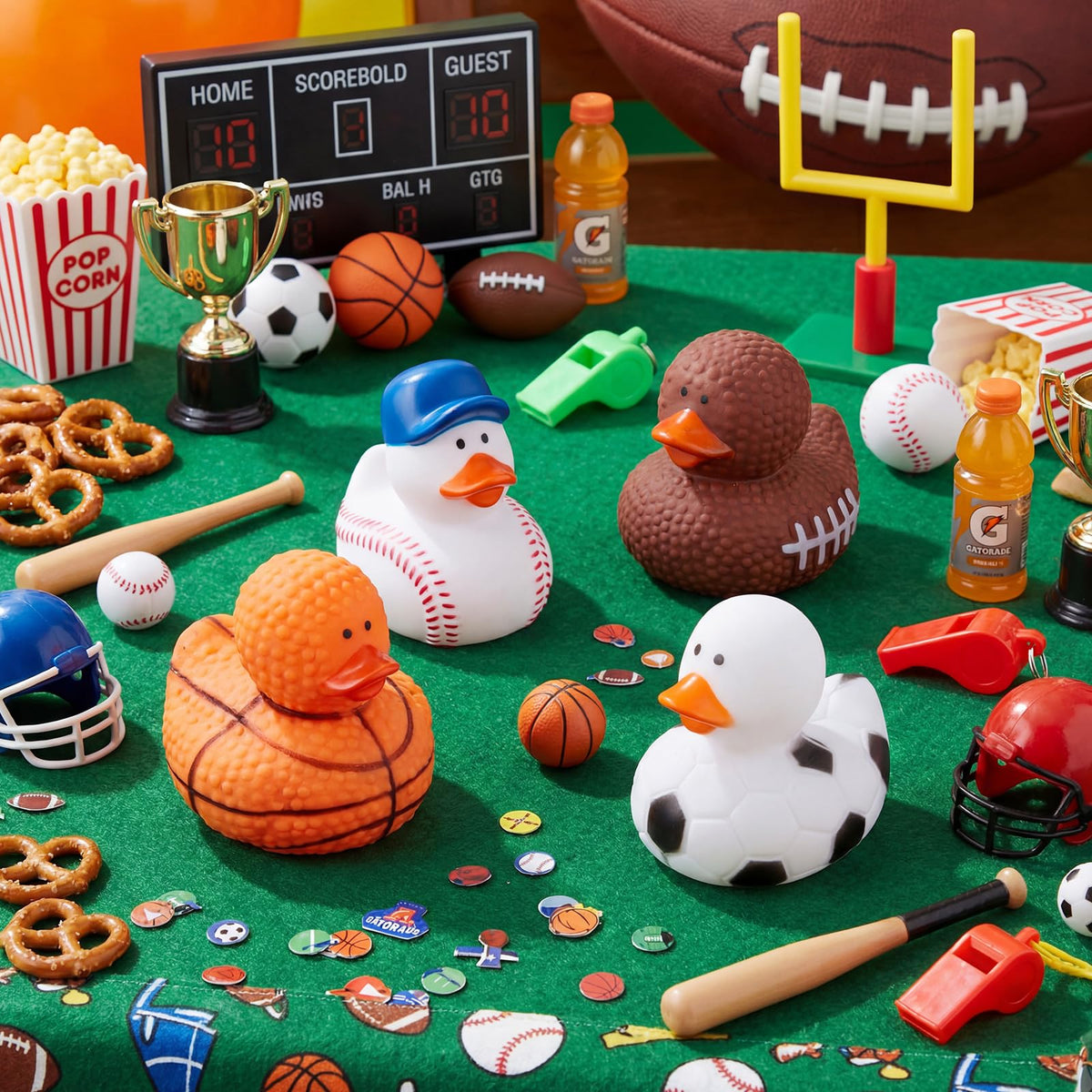 Deekin colorful sport ducks for versatile decorations and prizes.