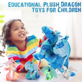 Deekin dragon egg plush 4-inch hatchable friend for storytelling.
