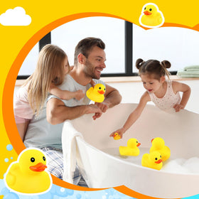 Deekin ducks used as party decor and pool prop for celebrations