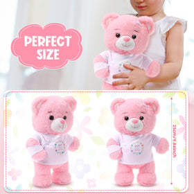 Deekin get well soon bear pink T-shirt, friendly care companion