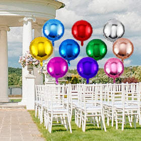 Deekin green round foil balloon adds fresh color to party setup