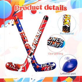 Deekin inflatable hockey sticks 32 inch design C ideal as photo booth props for sports parties