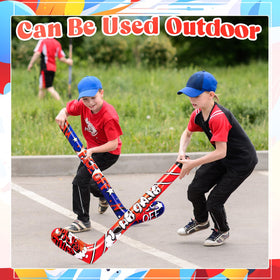 Deekin inflatable hockey sticks 32 inch party decor prop with bright colors