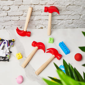 Imaginative play with Deekin hammers encourages family and classroom storytelling.