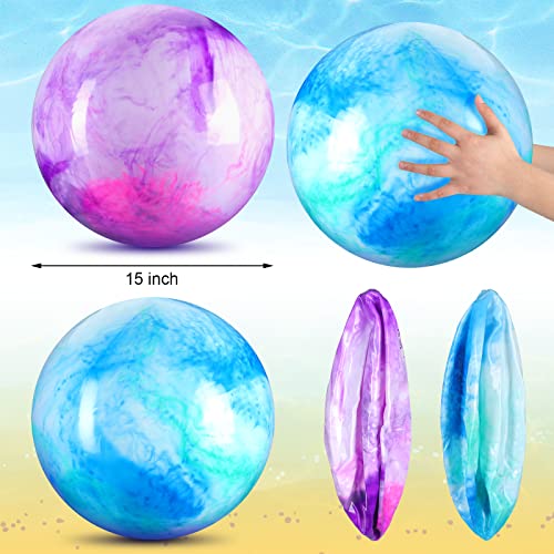 Deekin large inflatable 15-inch ball ideal for backyard play with pets.