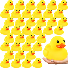 Deekin 20-pcs large yellow rubber ducks collection floating in bathwater for playful decor