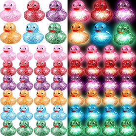 Deekin LED rubber duck glows in multicolor for festive party decor.