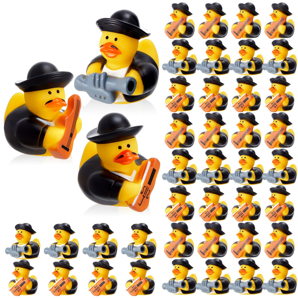 Deekin 24pc mariachi ducks set for festive Cinco de Mayo decor.