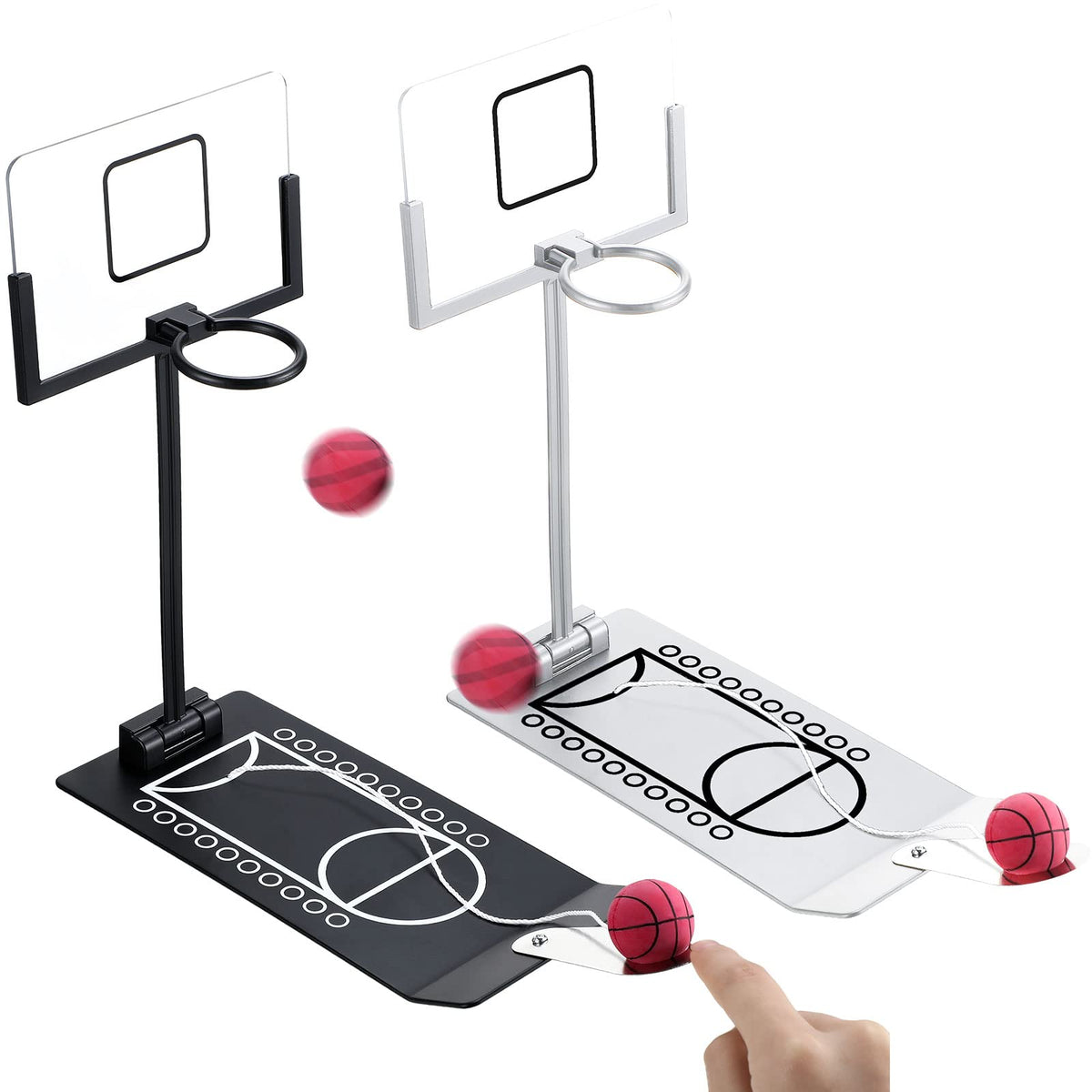 Deekin mini desktop basketball black set for playful office breaks and duels.