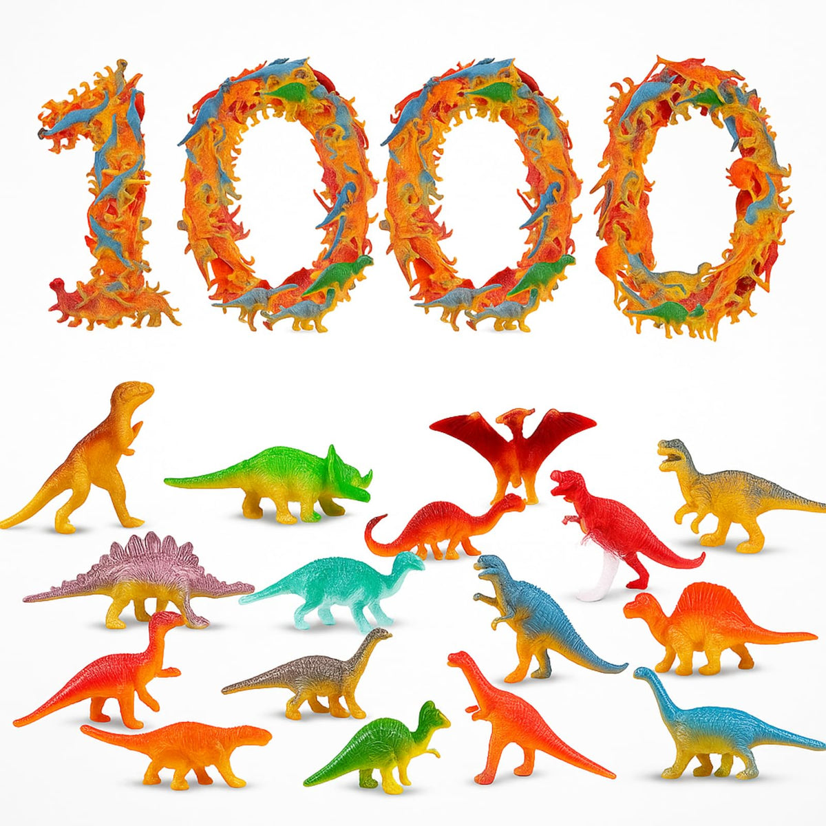 Deekin mini dinosaur figures set for party decor and imaginative play
