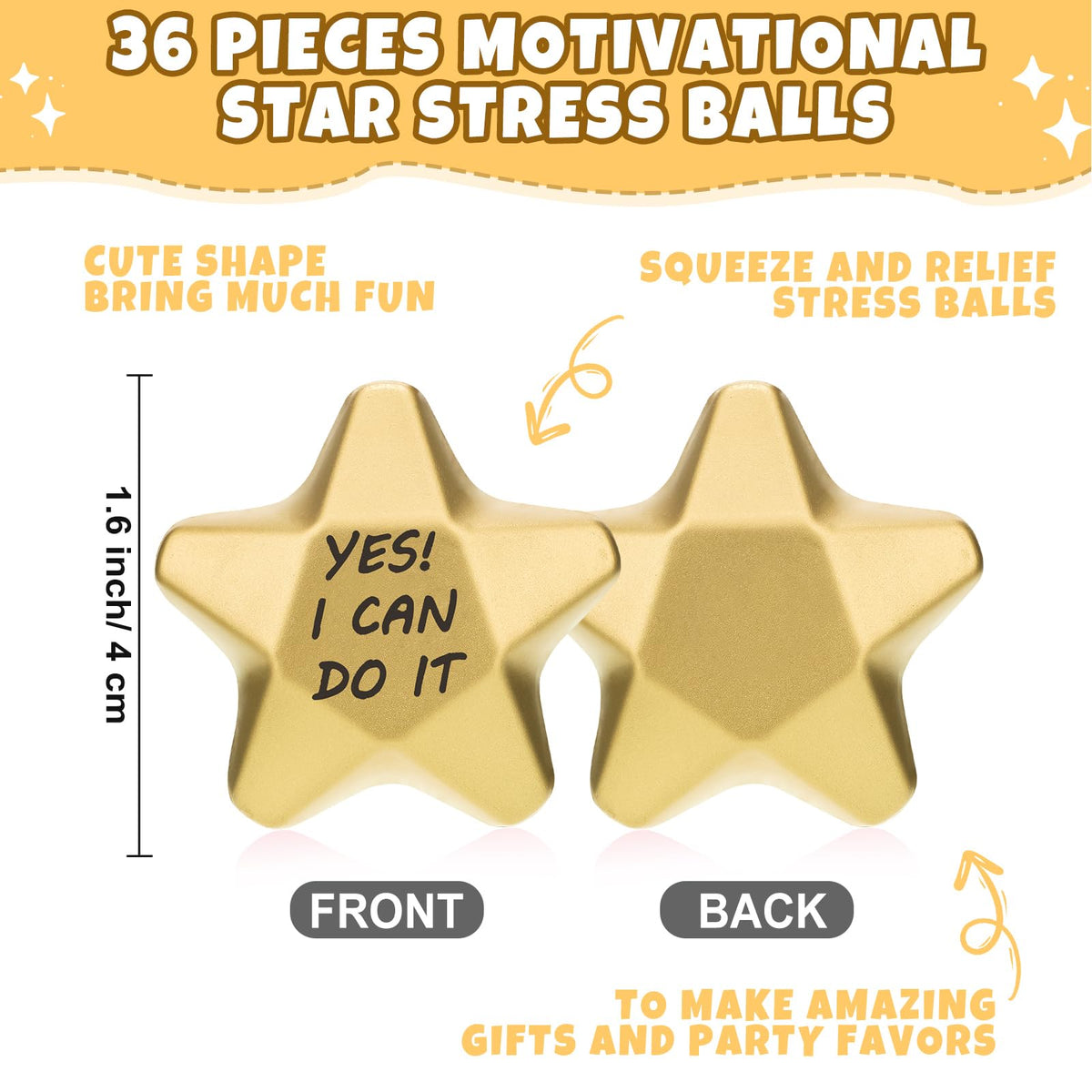 Deekin mini foam ball star shape offers portable relief on the go.