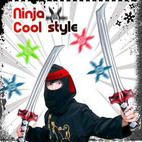 Deekin ninja headbands, 35.5 inches, comfortable cosplay accessory for kids.