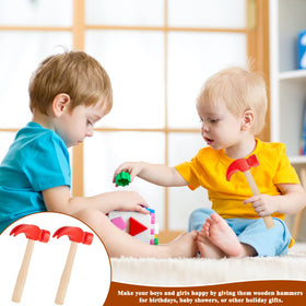 Lightweight, portable toy hammers ideal for playdates and on-the-go learning.