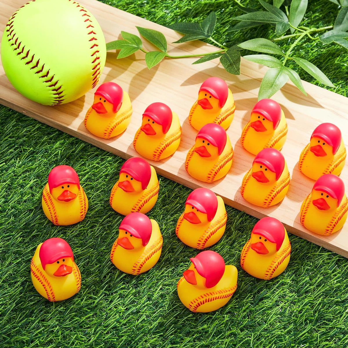 Deekin softball duck body shows ball design for sporty events.