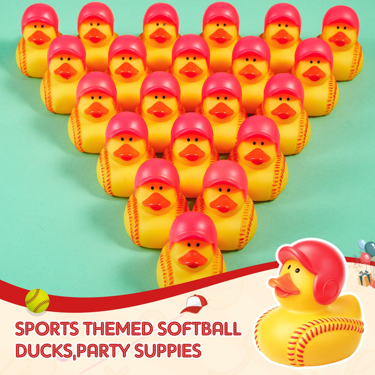 Deekin softball duck on a desk display for desk décor ideas.