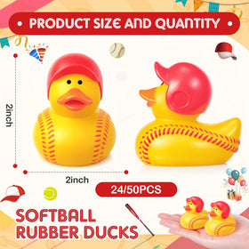Deekin softball duck head with green hat enhances themed decor.