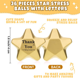 Deekin mini foam star ball set, bright colors for gifts and classroom rewards