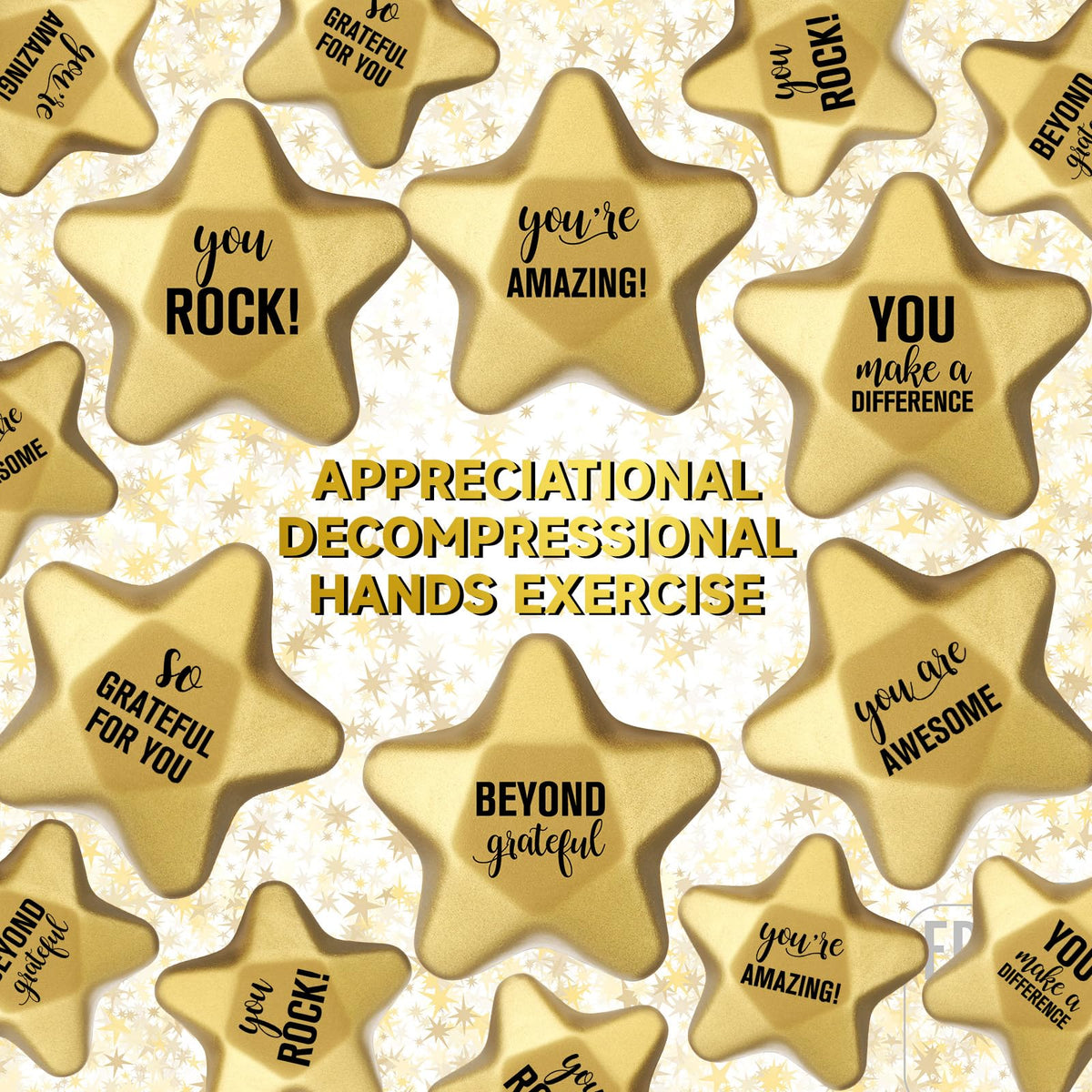 Deekin star stress balls hand-size foam, portable stress relief anywhere.
