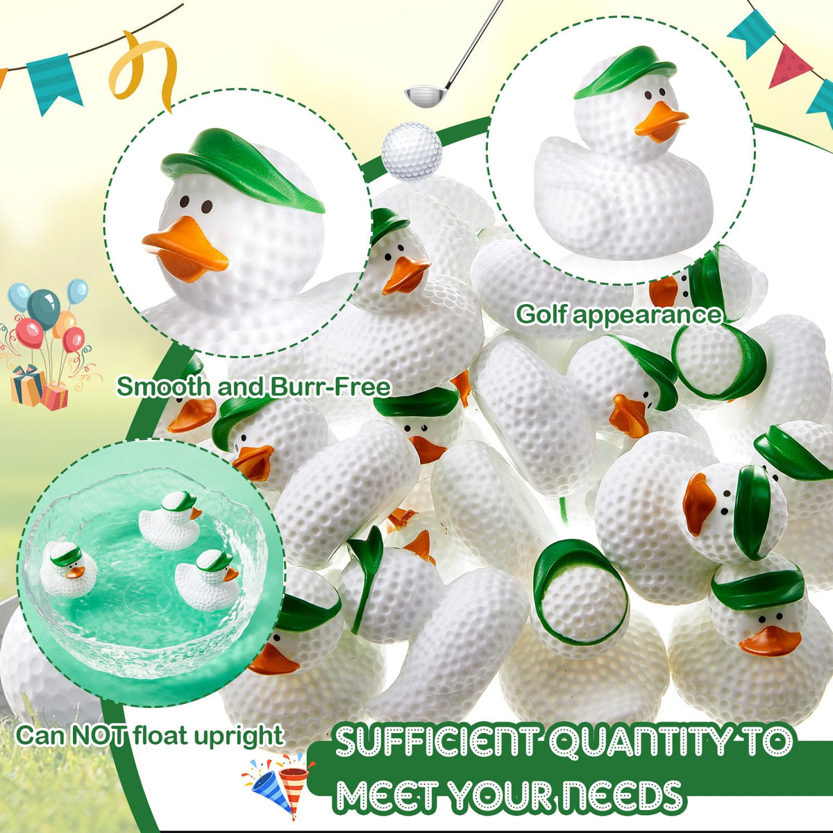 Deekin stress-relief photo prop ducks create light moments at gatherings.